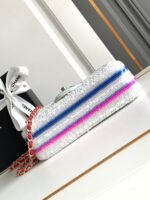 MINI 20 CLASSIC HANDBAG IN WHITE EMBROIDERED TWEED SEQUINS - Image 16