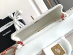 MINI 20 CLASSIC HANDBAG IN WHITE EMBROIDERED TWEED SEQUINS - Image 18