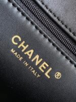 CHANEL 25S FLAP BAG 18 CM IN BLACK WOOL AND LAMBSKIN - Image 17