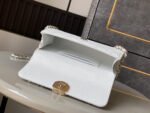 CHANEL 25S KELLY BAG 18 IN WHITE CAVIAR LEATHER WITH GOLD HARDWARE - Image 5