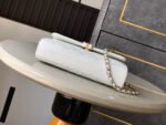 CHANEL 25S KELLY BAG 18 IN WHITE CAVIAR LEATHER WITH GOLD HARDWARE - Image 11