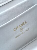 CHANEL 25S KELLY BAG 18 IN WHITE CAVIAR LEATHER WITH GOLD HARDWARE - Image 8