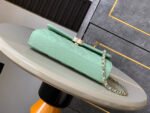 CHANEL 25S KELLY BAG 18 IN LIGHT GREEN CAVIAR LEATHER WITH GOLD HARDWARE - Image 14