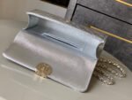 CHANEL 25S KELLY BAG 18 IN SILVER METALLIC LAMBSKIN WITH GOLD HARDWARE STYLE 1 - Image 17