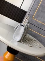 CHANEL 25S KELLY BAG 18 IN SILVER CAVIAR LEATHER WITH GOLD HARDWARE STYLE 2 - Image 14