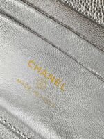 CHANEL 25S KELLY BAG 18 IN SILVER CAVIAR LEATHER WITH GOLD HARDWARE STYLE 2 - Image 17