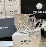 25S CHANEL STAR SILVER 23 IN METALLIC SILVER CALFSKIN - Image 2
