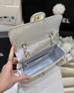 25S CHANEL STAR SILVER 23 IN METALLIC SILVER CALFSKIN - Image 3