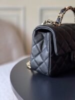 CHANEL 25S FLAP BAG 20 CM IN BLACK CAVIAR LEATHER WITH GOLD HARDWARE - Image 13