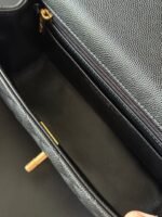 CHANEL 25S FLAP BAG 20 CM IN BLACK CAVIAR LEATHER WITH GOLD HARDWARE - Image 7