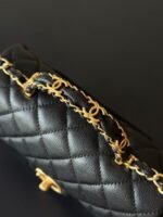 CHANEL 25S FLAP BAG 20 CM IN BLACK CAVIAR LEATHER WITH GOLD HARDWARE - Image 4