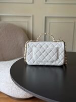 CHANEL 25S FLAP BAG 20 CM IN WHITE CAVIAR LEATHER WITH GOLD HARDWARE - Image 12