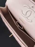 CHANEL 25S CLASSIC FLAP BAG 25 CM IN LIGHT PINK LAMBSKIN WITH GOLD HARDWARE - Image 16