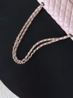 CHANEL 25S CLASSIC FLAP BAG 25 CM IN LIGHT PINK LAMBSKIN WITH GOLD HARDWARE - Image 14