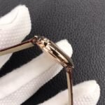 BALLON BLANC DE CARTIER QUARTZ ROSE GOLD BROWN LEATHER - Image 5