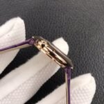 BALLON BLEU DE CARTIER QUARTZ ROSE GOD CASE PURPLE LEATHER - Image 14