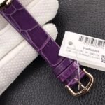 BALLON BLEU DE CARTIER QUARTZ ROSE GOD CASE PURPLE LEATHER - Image 17
