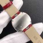 BALLON BLANC DE CARTIER QUARTZ STEEL CASE RED LEATHER - Image 7