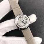 BALLON BLANC DE CATIER QUARTZ STEEL CASE GREY LEATHER - Image 3