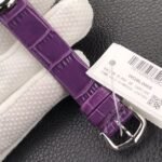 BALLON BLANC DE CARTIER QUARTZ STEEL CASE PURPLE LEATHER - Image 17