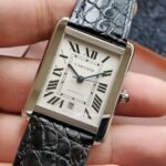 TANK SOLO XI 41 STEEL CASE BLACK LEATHER STRAP - Image 14