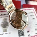 BALLON BLEU 42 TWO TONE ROSE GOLD CASE BROWN DIAL - Image 3