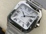 SANTOS DE CARTIE LARGE STEEL CASE WHITE DIAL - Image 3