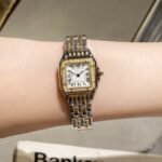 PANTHERE 22MM QUARTZ GOLD STEEL DIAMOND BEZEL - Image 11
