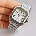SANTOS LADY 35.1MM STEEL CASE WHITE DIAL - Image 11