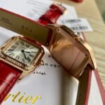 SANTOS DUMONT QUARTZ ROSE GOLD CASE DIAMOND BEZEL - Image 12