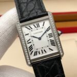 TANK LOUIS QUARTZ STEEL CASE DIAMOND BEZEL - Image 10