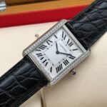 TANK LOUIS QUARTZ STEEL CASE DIAMOND BEZEL - Image 13