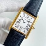 TANK SOLO QUARTZ GOLD CASE CALF SKIN - Image 8