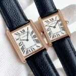 TANK SOLO QUARTZ DIAMOND BEZEL CALF SKIN - Image 4
