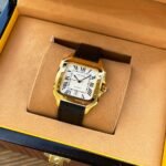 SANTOS 38MM GOLD CASE AUTOMATIC LEATHER - Image 12