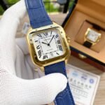 SANTOS 38MM GOLD CASE AUTOMATIC LEATHER - Image 4