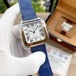 SANTOS 38MM ROSE GOLD STEEL AUTOMATIC LEATHER - Image 10