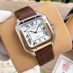 SANTOS 38MM ROSE GOLD STEEL AUTOMATIC LEATHER - Image 9