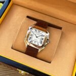 SANTOS 38MM ROSE GOLD STEEL AUTOMATIC LEATHER - Image 14