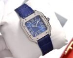 SANTOS LADY 35MM QUARTZ STEEL CASE LEATHER - Image 4