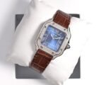 SANTOS LADY 35MM QUARTZ STEEL CASE LEATHER - Image 5
