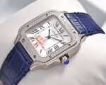 SANTOS LADY 35MM QUARTZ STEEL CASE LEATHER - Image 17