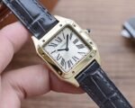 SANTOS DUMONT QUARTZ 33MM GOLD LEATHER - Image 3