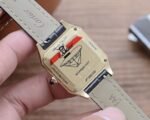 SANTOS DUMONT QUARTZ 33MM GOLD LEATHER - Image 10