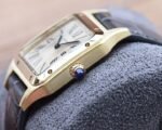 SANTOS DUMONT QUARTZ 33MM GOLD LEATHER - Image 11