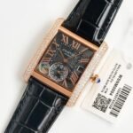 TANK MC LADIES SECOND TIME GOLD CASE DIAMOND BEZEL - Image 13