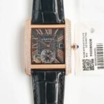 TANK MC LADIES SECOND TIME GOLD CASE DIAMOND BEZEL - Image 14