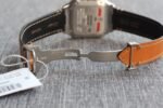 SANTOS 34MM STEEL CASE BROWN LEATHER - Image 8