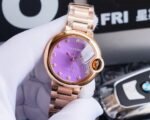 BALLON BLEU 33MM ROSE GOLD PURPLE DIAL - Image 11