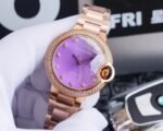 BALLON BLEU 33MM ROSE GOLD PURPLE DIAL - Image 3